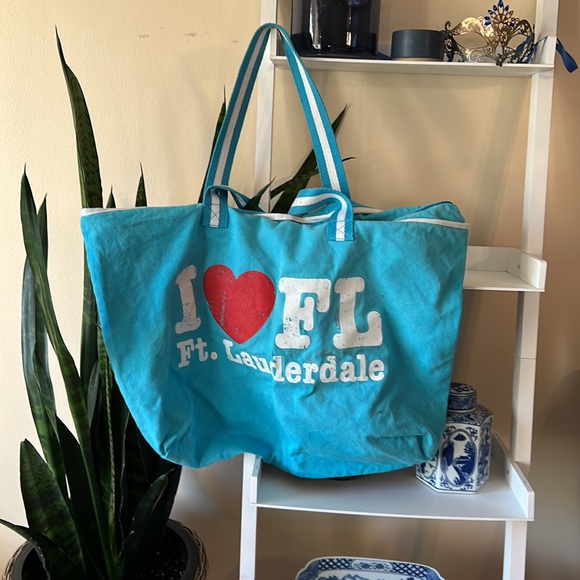 CANVAS BAG. I❤️FL beach bag/shopping tote - Picture 5 of 7